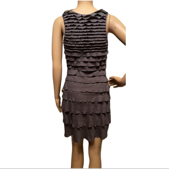 Max Studio Gray Ruffle Dress - Picture 3 of 4